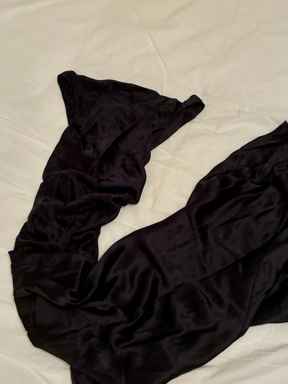 Banana Republic Black Satin Cross-Back Backless Dress - Picture 3 of 6